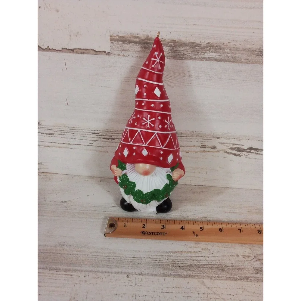 Christmas Small Plastic Gnome Decor For Inside Or Outside Or Large Ornament